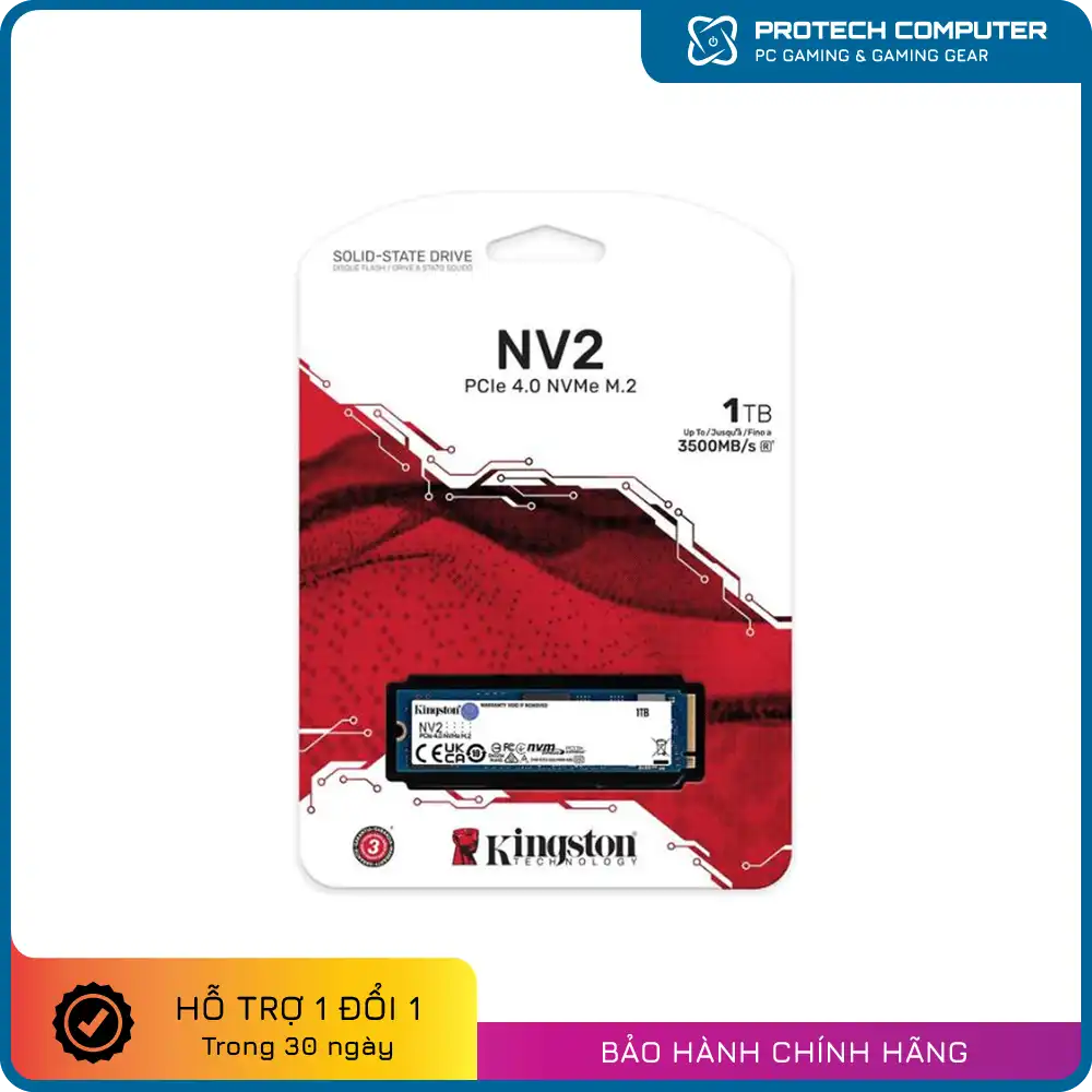 Ổ cứng SSD Kingston NV2 1TB PCIe 4.0 x4 NVMe M.2 